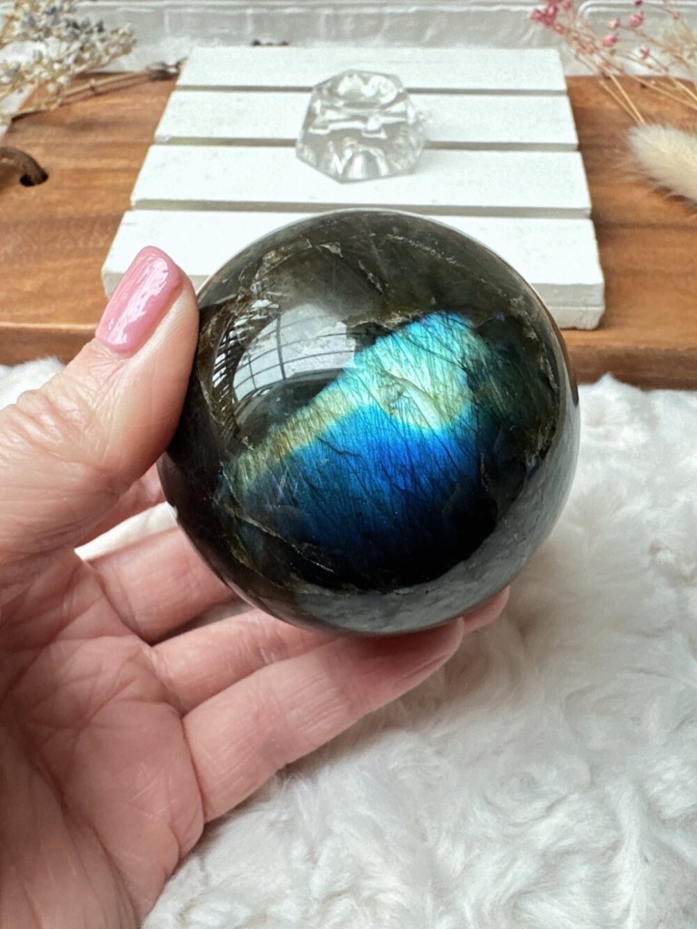 Beautiful Labradorite Sphere (LAB5) - Picture 1 of 10